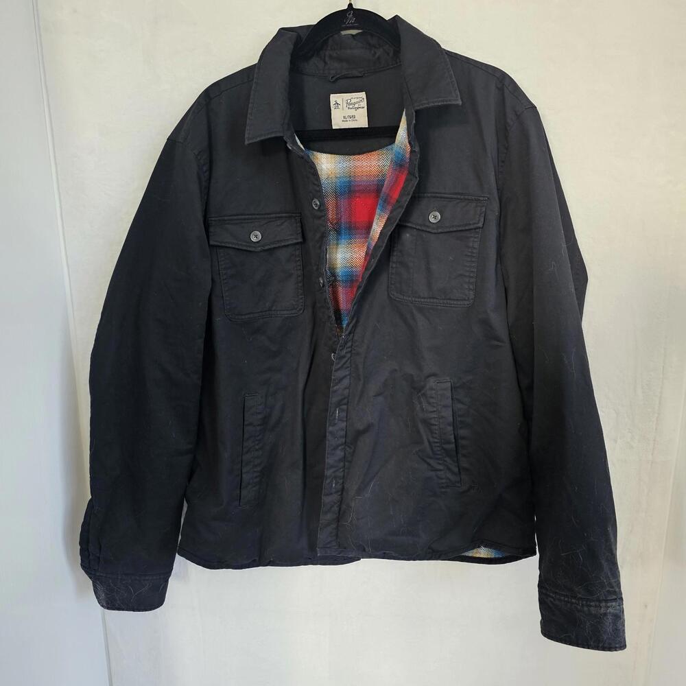Original Penguin two pocket flannel-lined Jacket Men’s Size XL